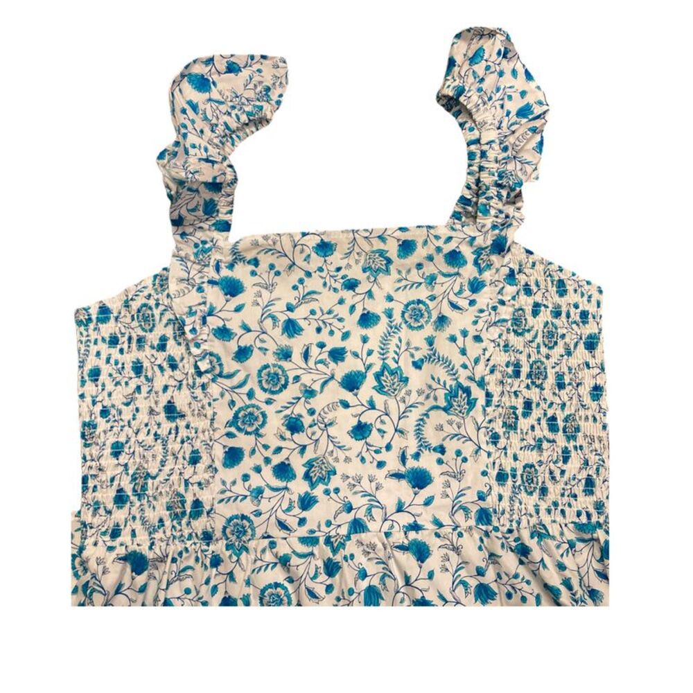 Draper James Blue and White Floral Dress